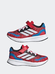 adidas Red Runfalcon Spider-Man Running Shoes - Image 9 of 13