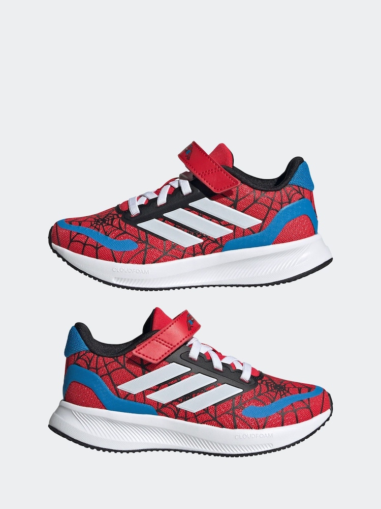 adidas Red Runfalcon Spider-Man Running Shoes - Image 9 of 13
