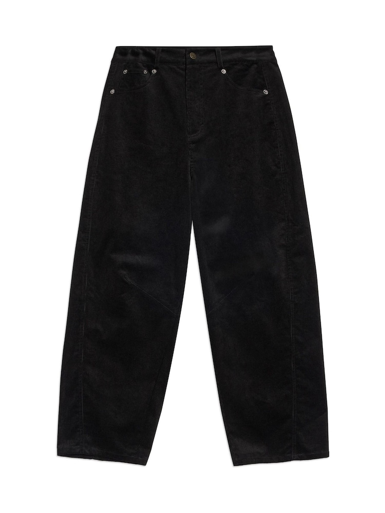 Albaray Black Cord Barrel Trousers - Image 4 of 4 Albaray Black Cord Barrel Trousers - Image 4 of 4