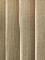 Natural Chunky Cord Eyelet Lined Curtains - Image 6 of 7