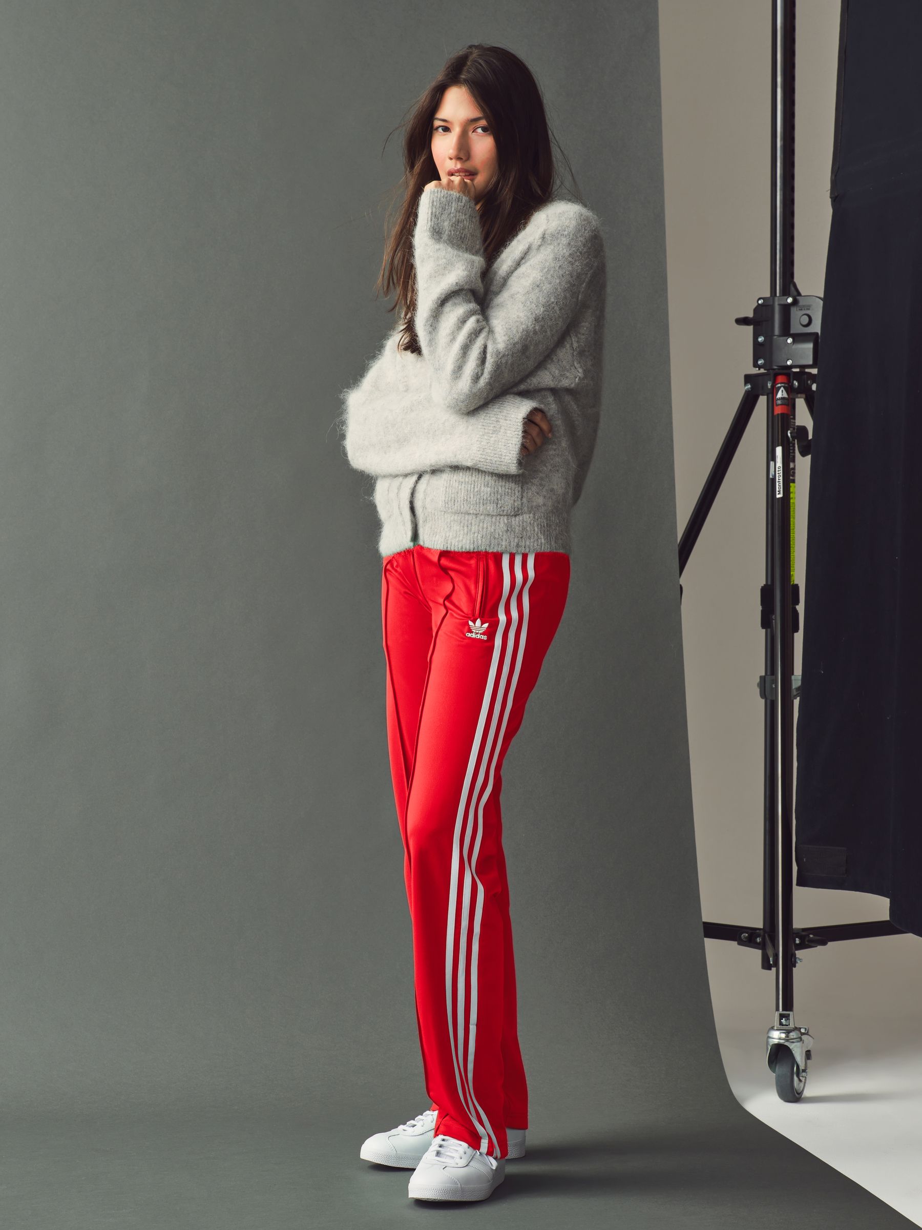 adidas(アディダス) / ジャージ/3/ナイロン/RED | 古着の販売