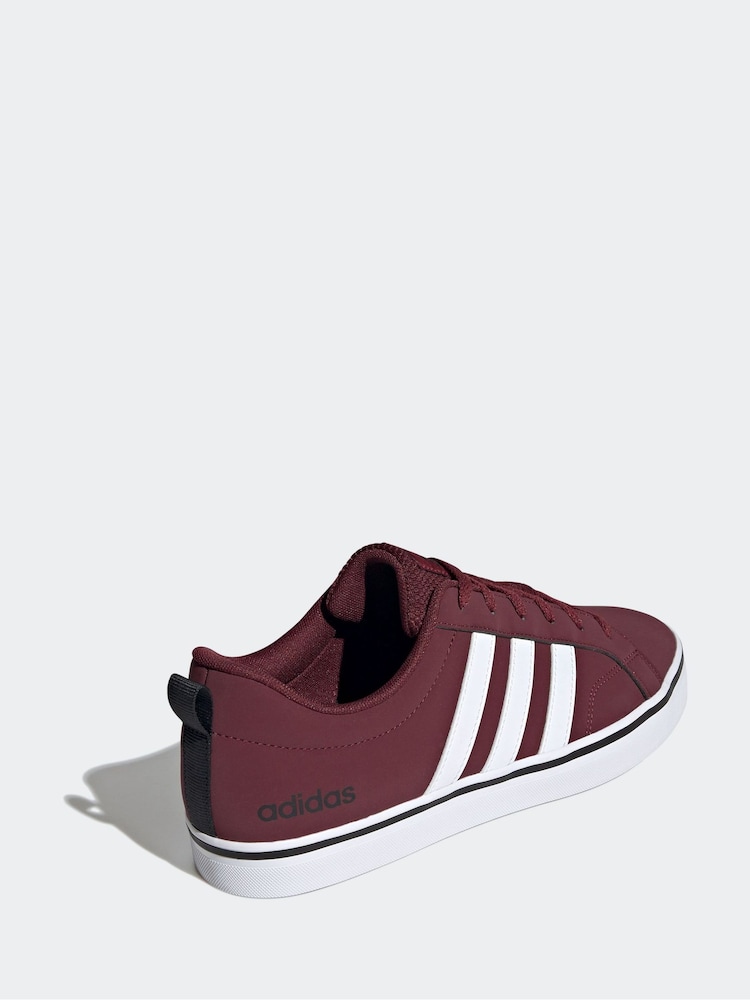adidas Red VS Pace Trainers - Image 4 of 9
