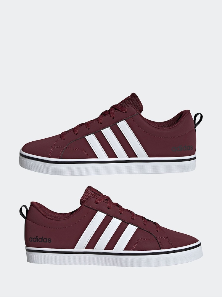 adidas Red VS Pace Trainers - Image 5 of 9