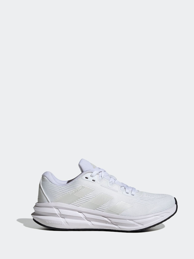 adidas White Questar 3 Trainers - Image 1 of 8