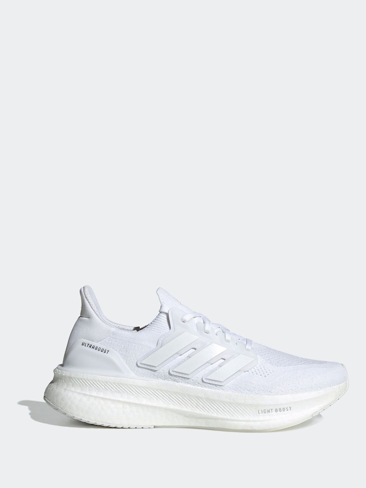 adidas White Ultraboost 5 Shoes - Image 1 of 9