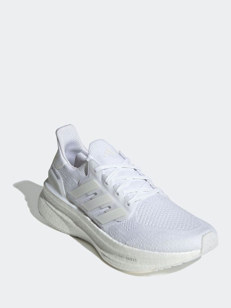 adidas White Ultraboost 5 Shoes - Image 3 of 9