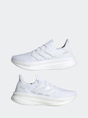adidas White Ultraboost 5 Shoes - Image 5 of 9