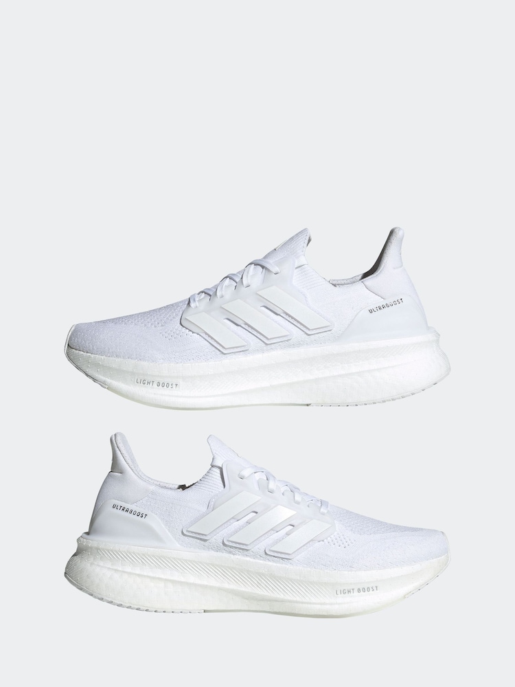 adidas White Ultraboost 5 Shoes - Image 5 of 9