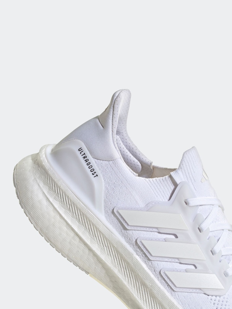 adidas White Ultraboost 5 Shoes - Image 8 of 9
