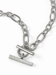 Peers Hardy Silver Peers Hardy Plated Chunky T-Bar Necklace - Image 2 of 4