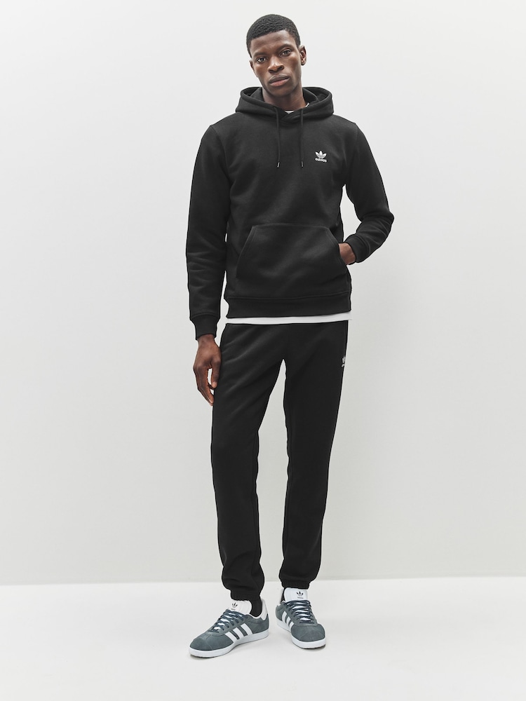 adidas Originals Black Trefoil Essentials Hoodie - Image 1 of 5 adidas Originals Black Trefoil Essentials Hoodie - Image 1 of 5
