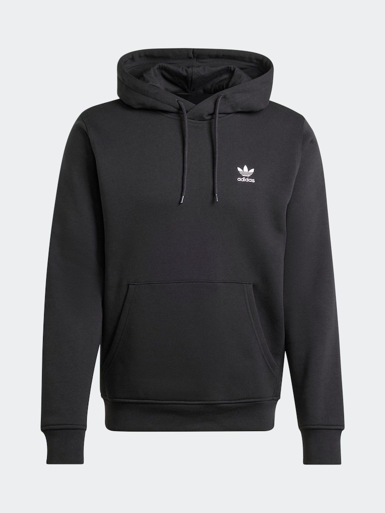 adidas Originals Black Trefoil Essentials Hoodie - Image 6 of 6