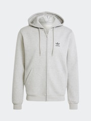 Grå - adidas Originals Essentials Full Zip Hoodie - Bild 7 av 7