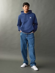 adidas Originals Blue Trefoil Essentials Hoodie - Image 2 of 12