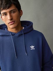 adidas Originals Blue Trefoil Essentials Hoodie - Image 4 of 12