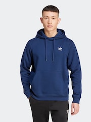 adidas Originals Blue Trefoil Essentials Hoodie - Image 5 of 12