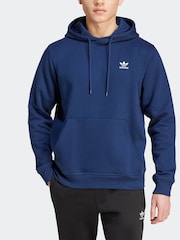 adidas Originals Blue Trefoil Essentials Hoodie - Image 8 of 12