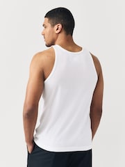 adidas Originals White Trefoil Essentials Tank Top - Image 2 of 5