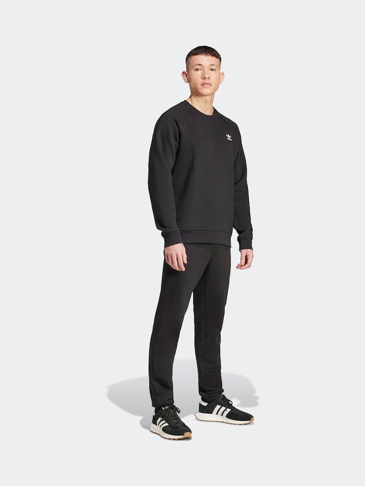 adidas Originals Black Trefoil Essentials Joggers - Image 3 of 6
