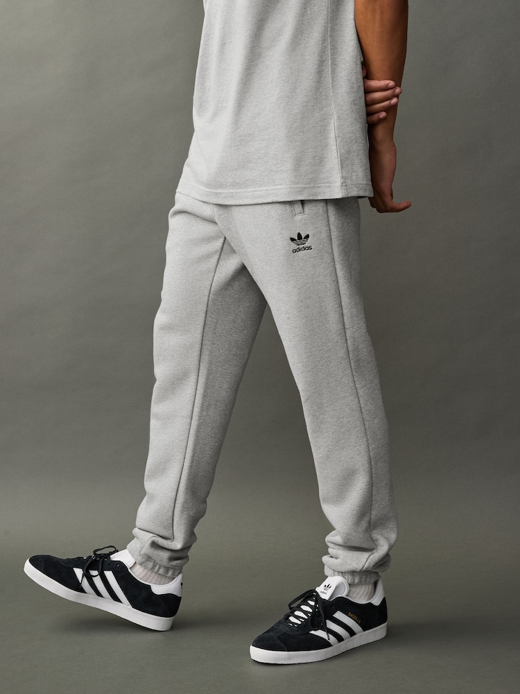 adidas Originals Grey Trefoil Essentials Joggers - Image 1 of 11