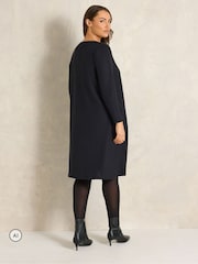 Evans Black Pocket Detail Dress - Image 3 of 6