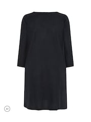 Evans Black Pocket Detail Dress - Image 6 of 6