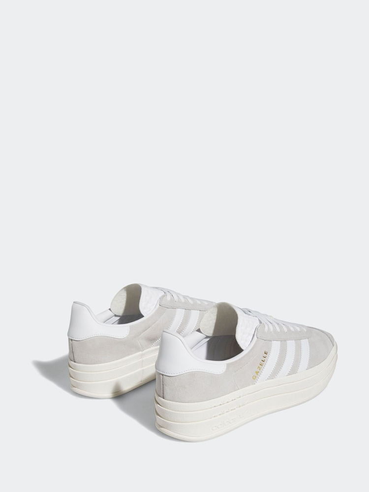 adidas Originals Grey Gazelle Bold Trainers - Image 5 of 11