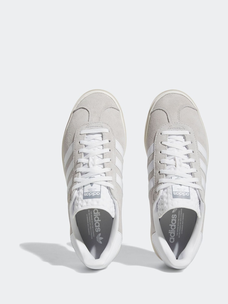 adidas Originals Grey Gazelle Bold Trainers - Image 7 of 11