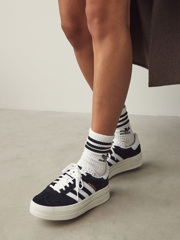 adidas Originals Black Gazelle Bold Trainers - Image 1 of 13