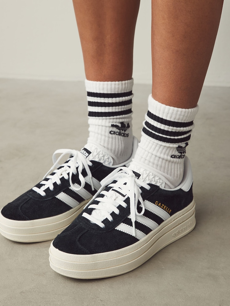adidas Originals Black Gazelle Bold Trainers - Image 2 of 13