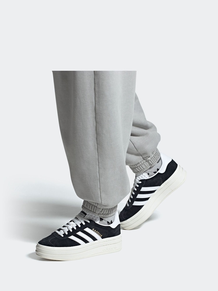 adidas Originals Black Gazelle Bold Trainers - Image 4 of 13