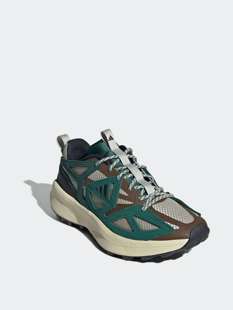 adidas Brown Trail Running Shoes - Image 4 of 9