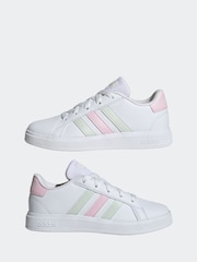 adidas Pink white Gazelle Trainers - Image 5 of 9