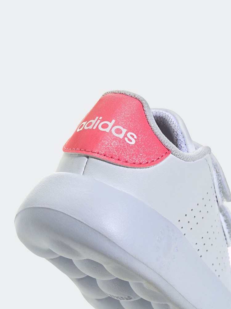 adidas Pink/white Marvel's Spider-Man Grand Court Trainers - Image 9 of 9