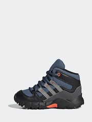 adidas Blue Mid Goretex Hiking Boots - Image 4 of 9