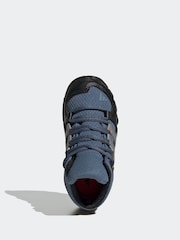adidas Blue Mid Goretex Hiking Boots - Image 6 of 9