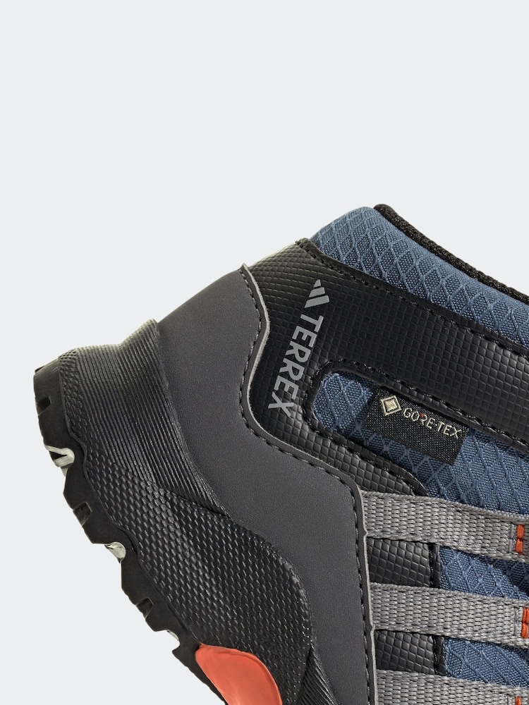 adidas Blue Mid Goretex Hiking Boots - Image 9 of 9