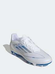 adidas White F50 Club Football Boots - Image 1 of 9