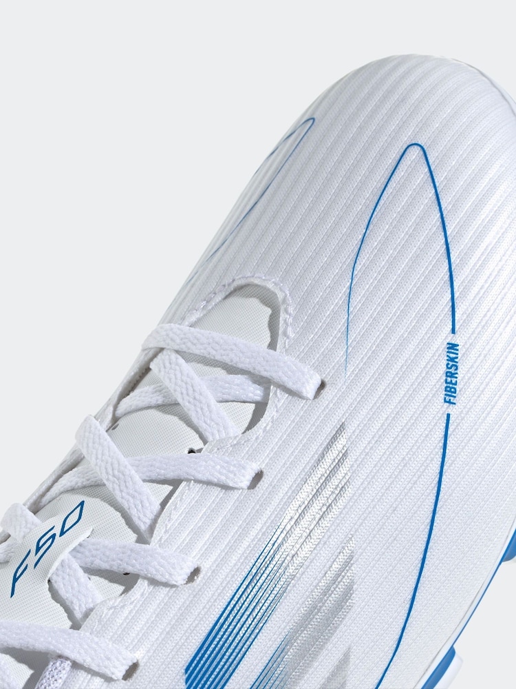 adidas White F50 Club Football Boots - Image 7 of 9