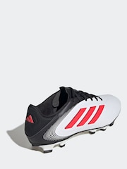 adidas White Copa Pure Iii Club Fg/Mg Football Boots - Image 3 of 9