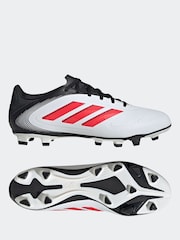 adidas White Copa Pure Iii Club Fg/Mg Football Boots - Image 4 of 9
