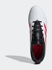 adidas White Copa Pure Iii Club Fg/Mg Football Boots - Image 8 of 9