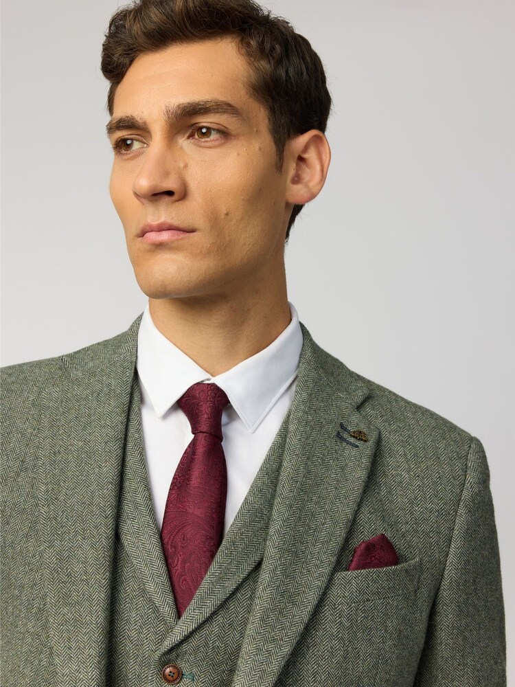 Antique Rogue Winter Floral Pocket Square Tie - Изображение 3 3