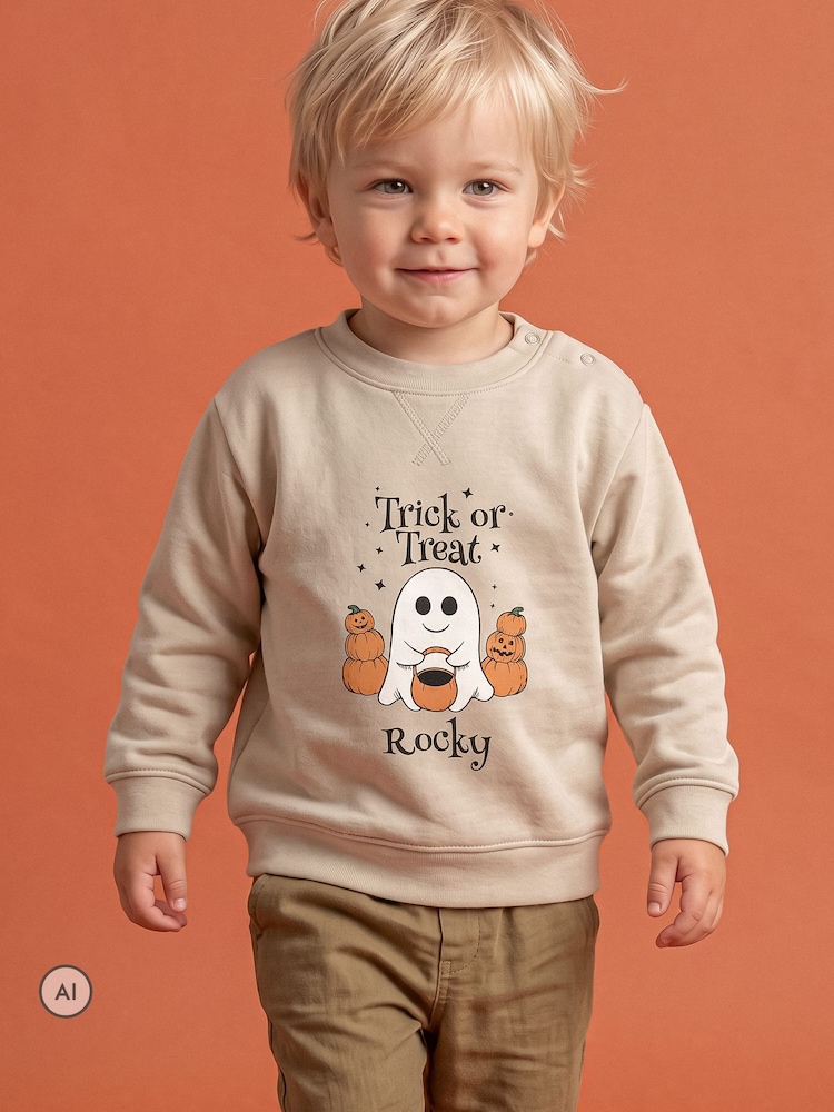 Trick or Treat Sweatshirt by Dollymix - Image 1 of 5