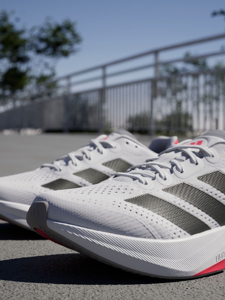 adidas White Duramo Speed 2 Running Shoes - Image 16 of 16
