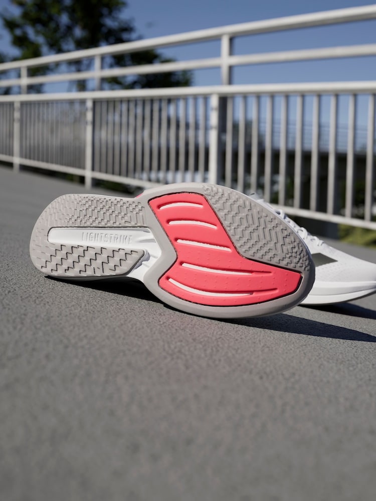 adidas White Duramo Speed 2 Running Shoes - Image 3 of 10