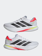 adidas White Duramo Speed 2 Running Shoes - Image 6 of 10