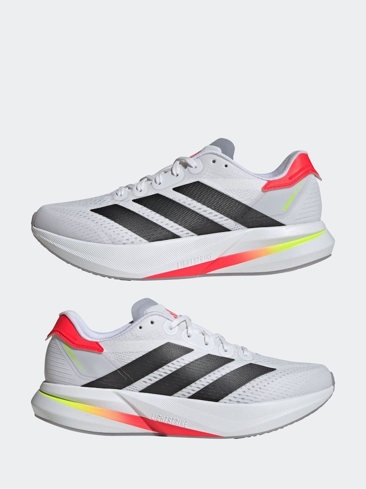 adidas White Duramo Speed 2 Running Shoes - Image 6 of 10