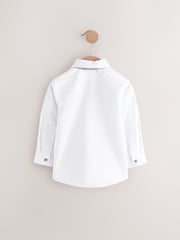 White Long Sleeve Shirt and Bowtie Set (3mths-7yrs) - Image 2 of 4