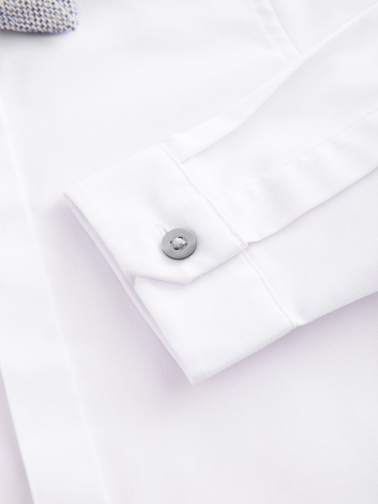 White Long Sleeve Shirt and Bowtie Set (3mths-7yrs) - Image 4 of 4